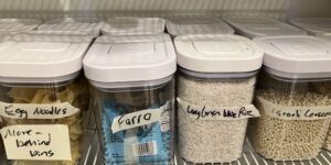 Dry goods in pantry